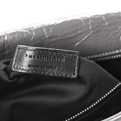 Saint Laurent Crinkled Calfskin Matelasse Monogram Medium Niki Chain Satchel Storm 7 of 10