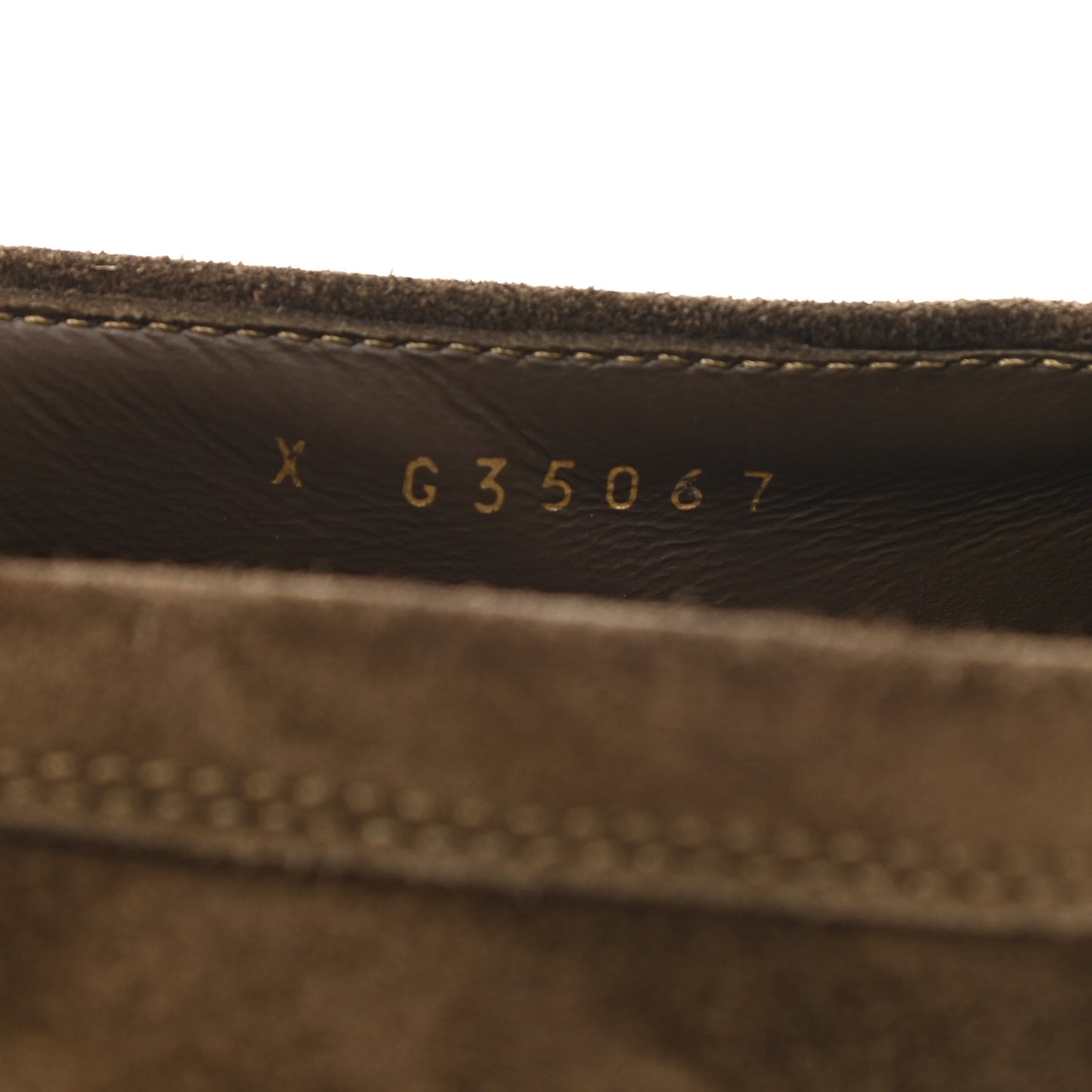 Suede Calfskin CC Chain Mocassin Loafers 37.5 Brown