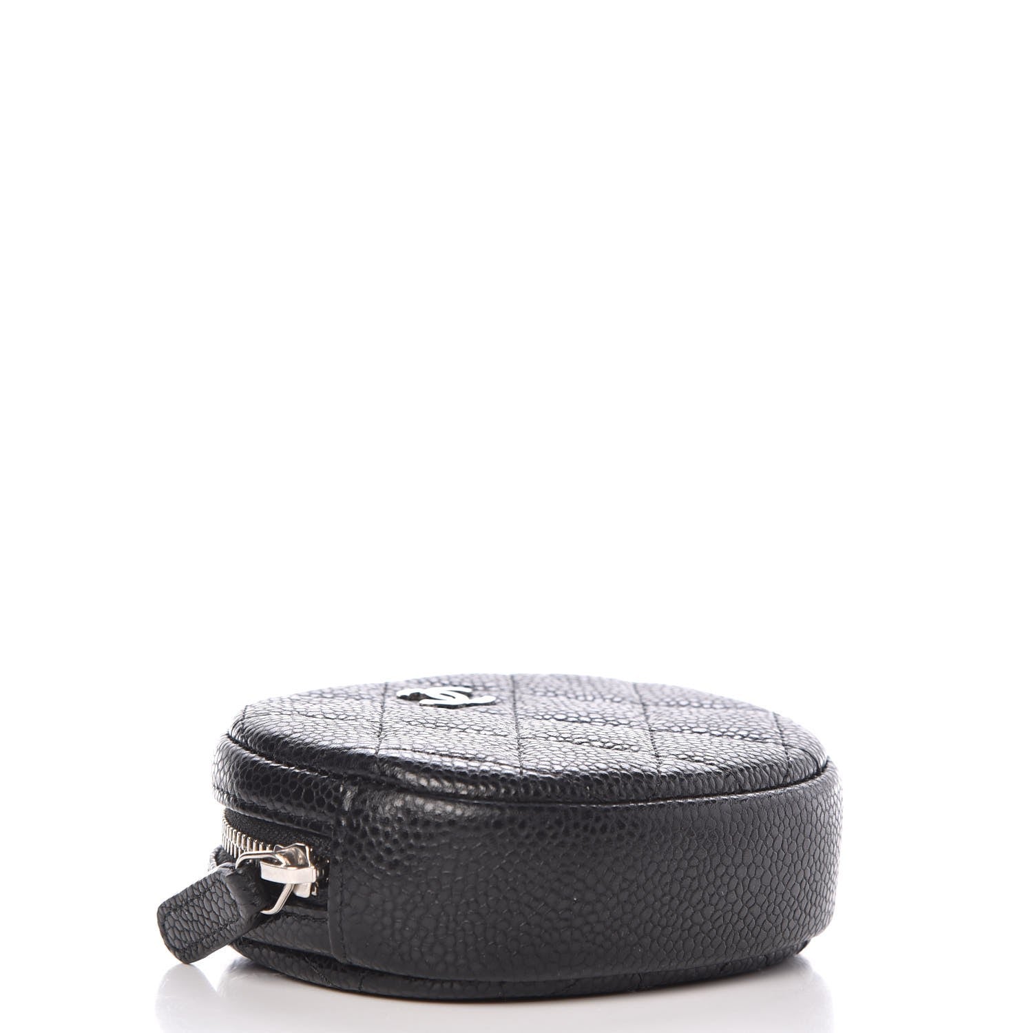 Chanel Caviar Quilted Zip Around Classic Coin Purse Black 4 of 10