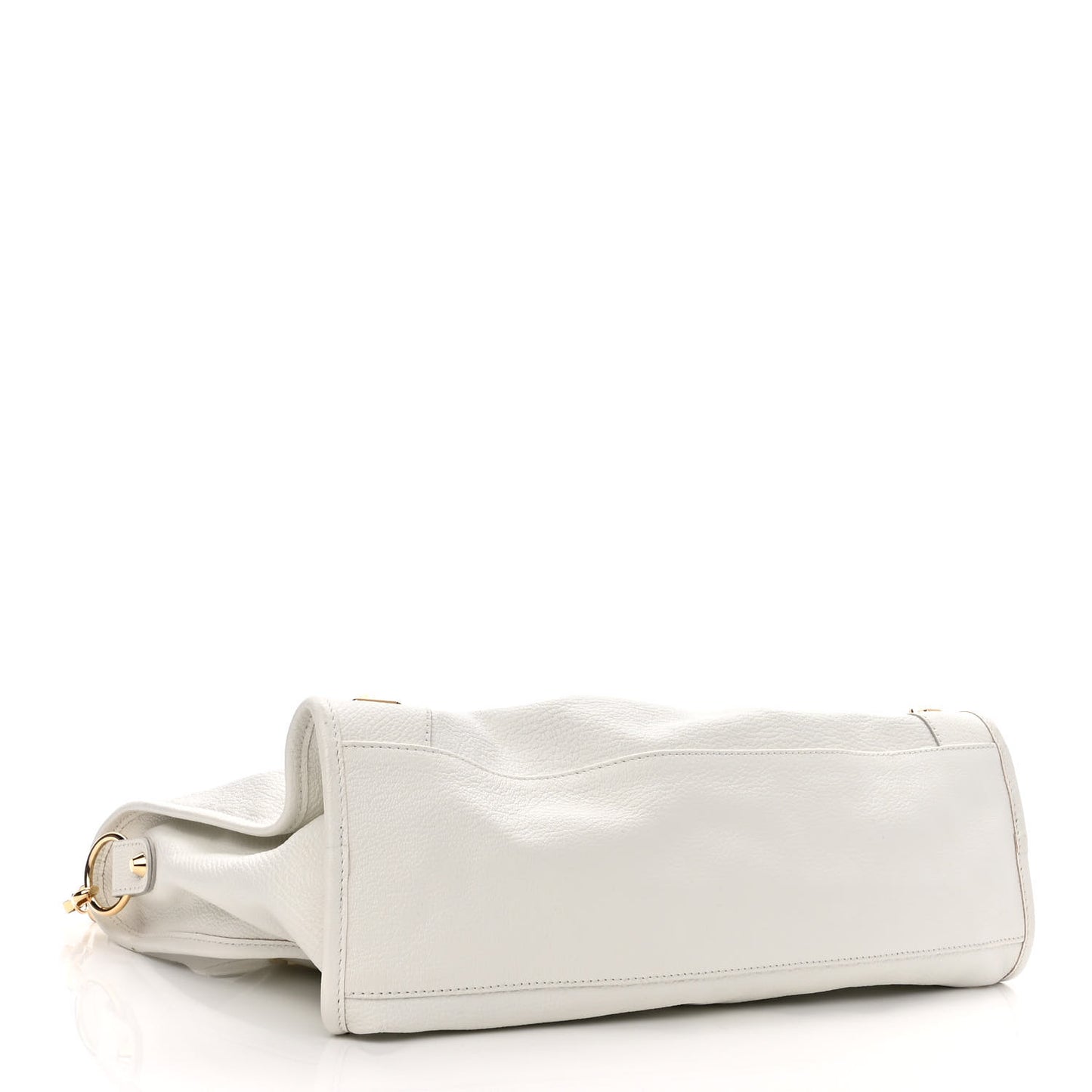 Chevre Gold Metallic Edge Hardware City White