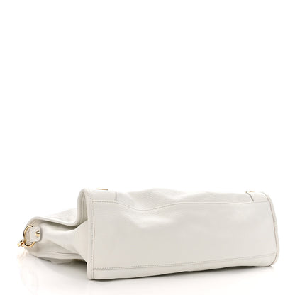 Balenciaga Chevre Gold Metallic Edge Hardware City White 4 of 10