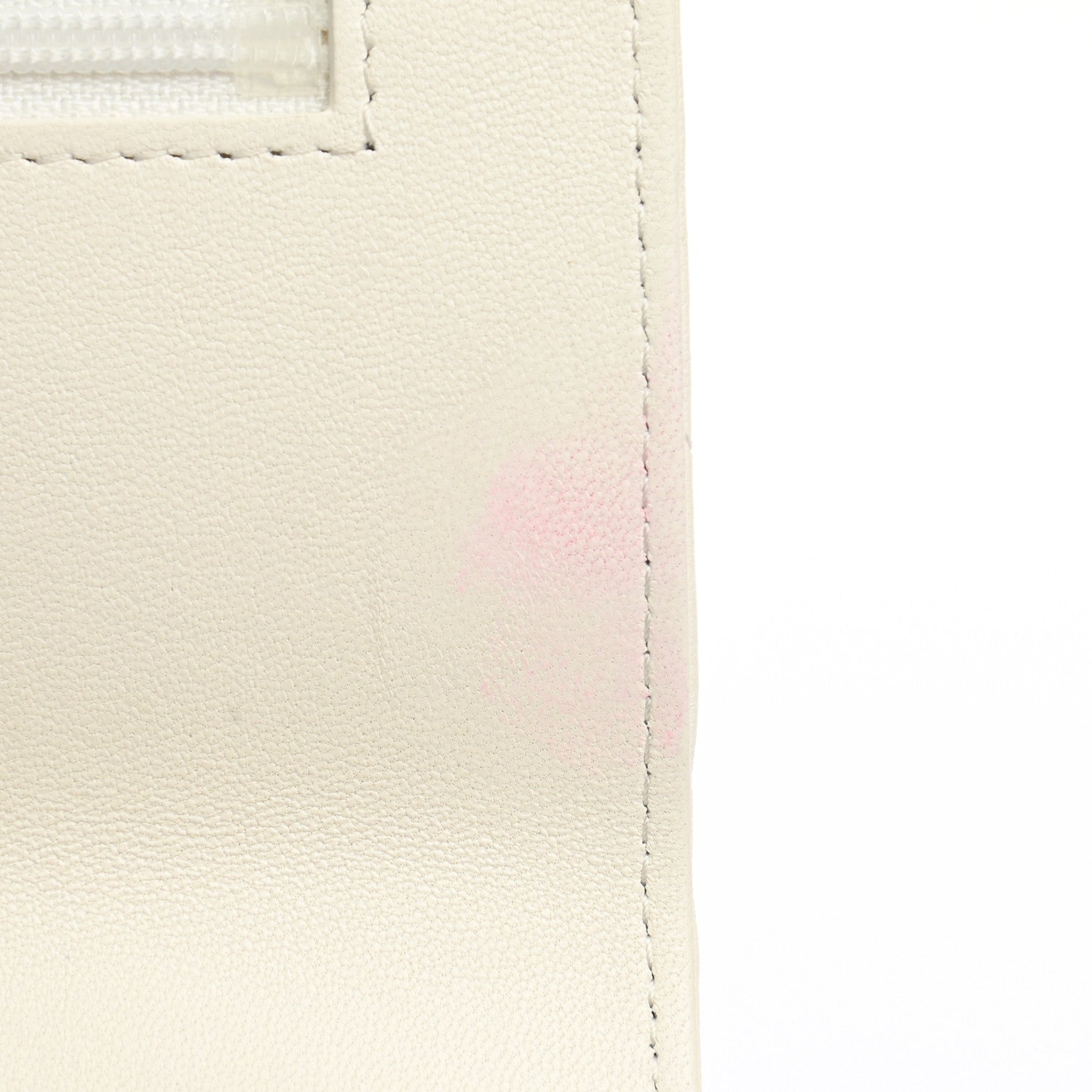 Chanel Goatskin Quilted Chanel 19 Wallet On Chain WOC White 12 of 19