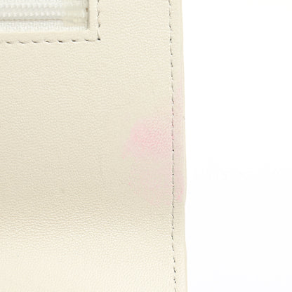 Chanel Goatskin Quilted Chanel 19 Wallet On Chain WOC White 12 of 19