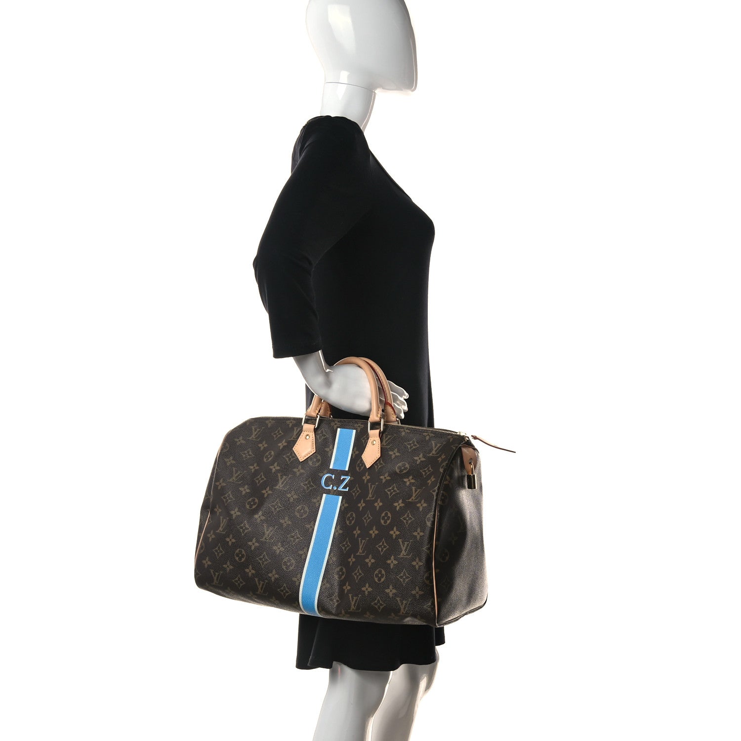 Louis Vuitton Monogram My LV Heritage Speedy 40 Blue White 2 of 25