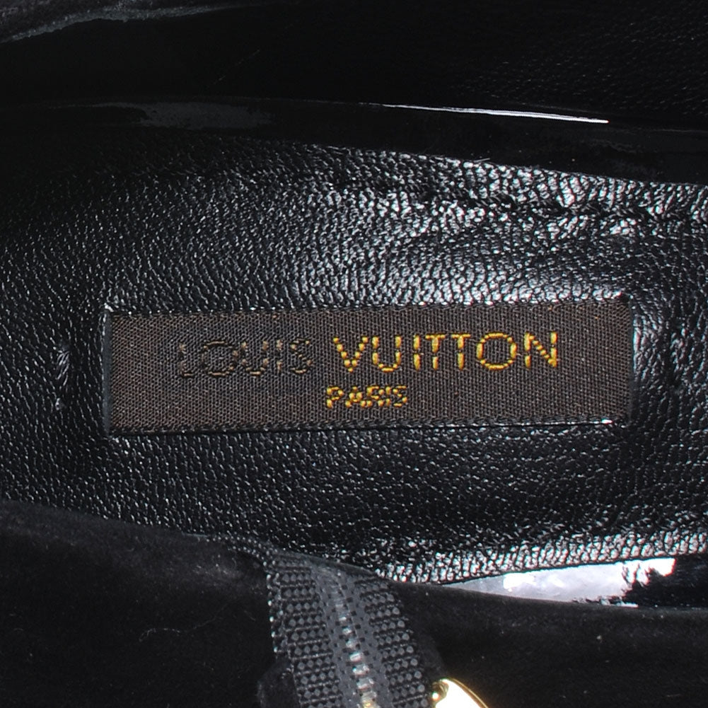 Suede Artist Wedge Pumps Black 37.5