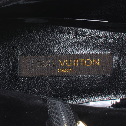 Louis Vuitton Suede Artist Wedge Pumps Black 37.5 7 of 7