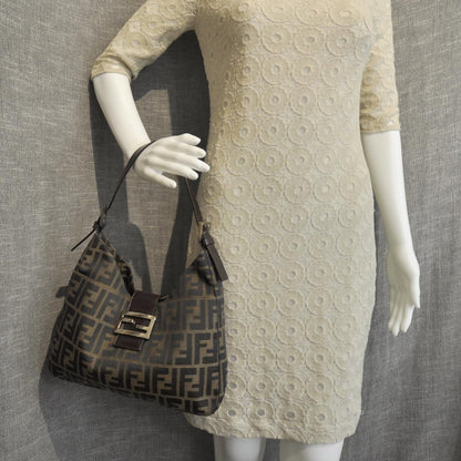 Fendi Zucca Hobo Tobacco 3 of 10