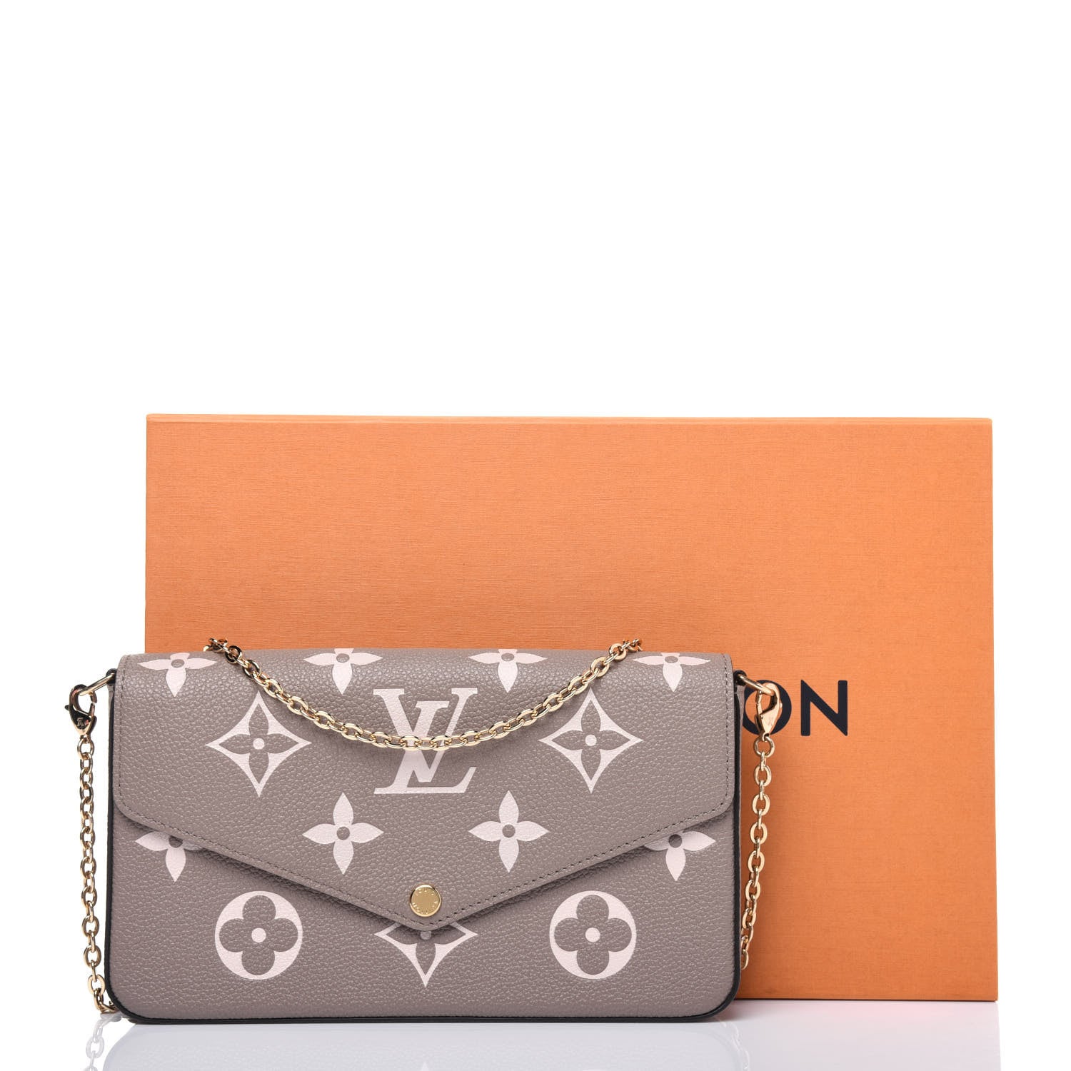 Louis Vuitton Empreinte Monogram Giant Felicie Pochette Tourterelle Creme 11 of 11