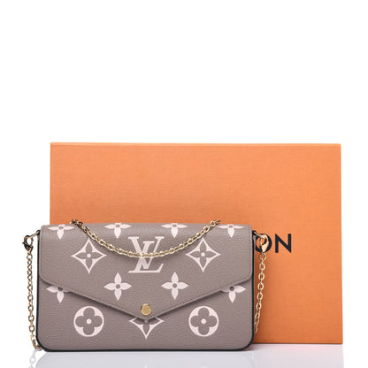 Louis Vuitton Empreinte Monogram Giant Felicie Pochette Tourterelle Creme 11 of 11