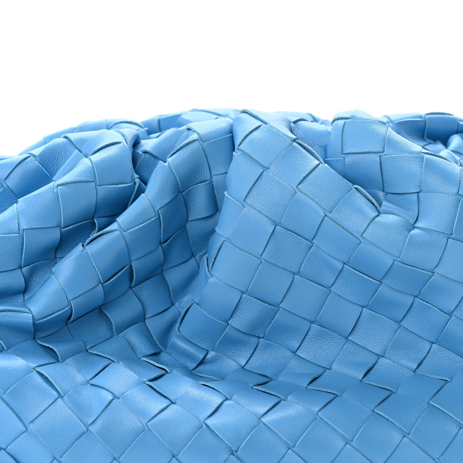 Bottega Veneta Nappa Maxi Intrecciato The Pouch Oversized Clutch Swimming Pool 8 of 10