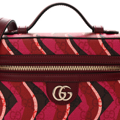Gucci GG Supreme Monogram Canvas Lunar New Year Shoulder Bag  Red Pink Multicolor 9 of 11