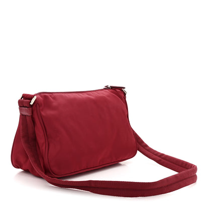 Prada Tessuto Nylon Shoulder Bag Fuoco 3 of 9