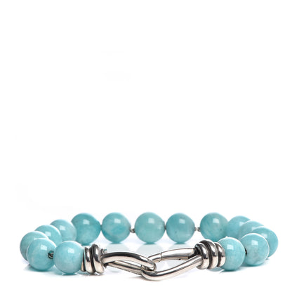 Tiffany Sterling Silver Amazonite Paloma Picasso Knot Bead Bracelet 1 of 7