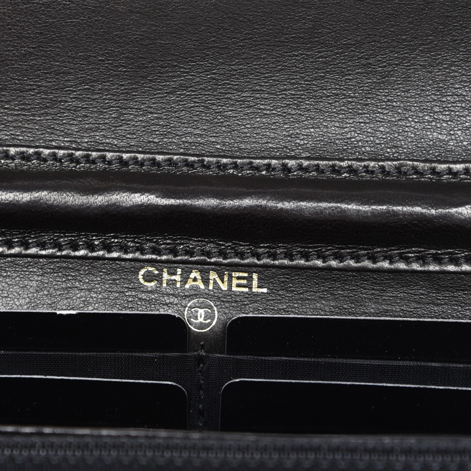 Chanel Caviar Wallet On Chain WOC Black 6 of 9