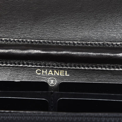 Chanel Caviar Wallet On Chain WOC Black 6 of 9