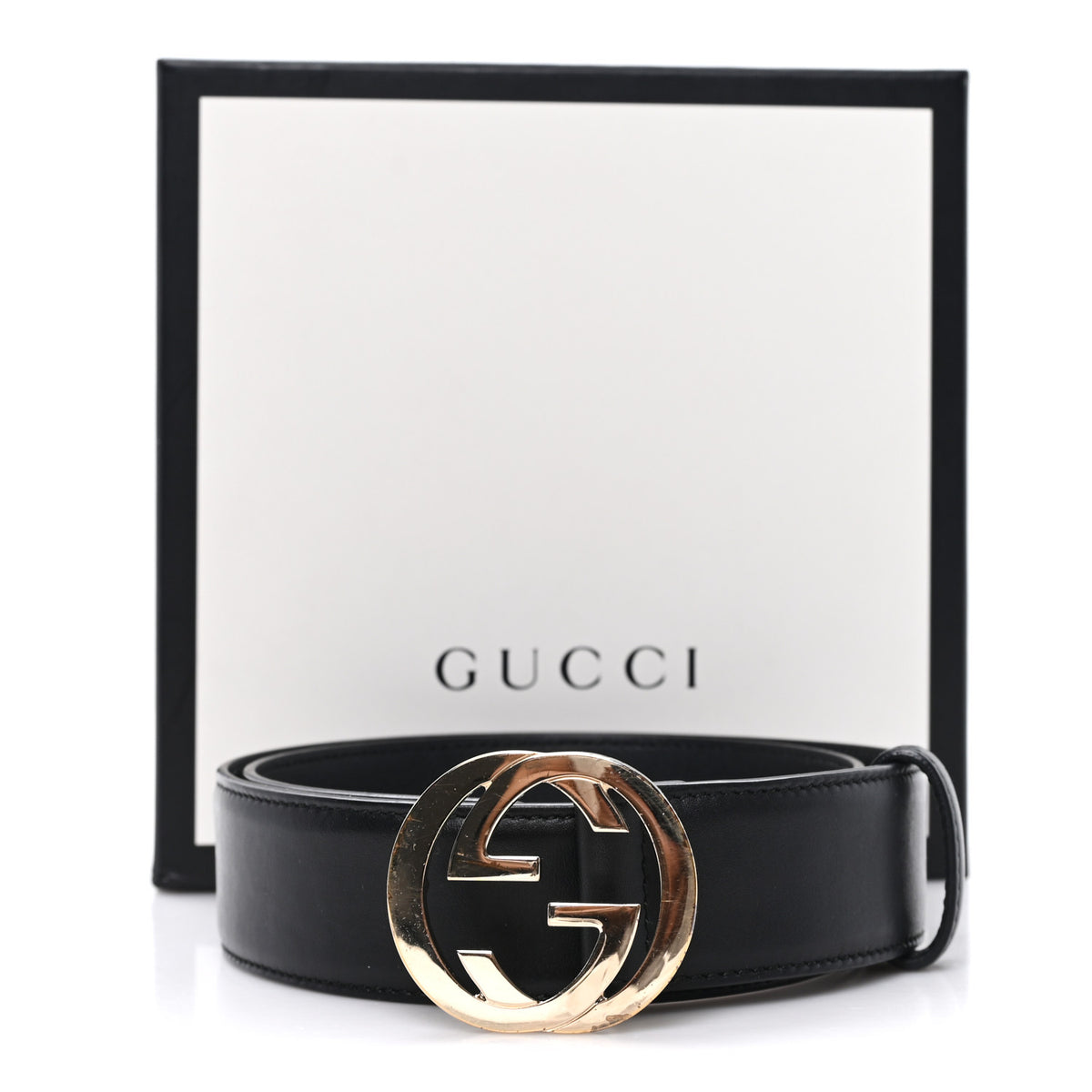 Gucci Interlocking G Belt Gucci Leather Two Tone Interlocking G Belt - Size 30 / 75  main image 2