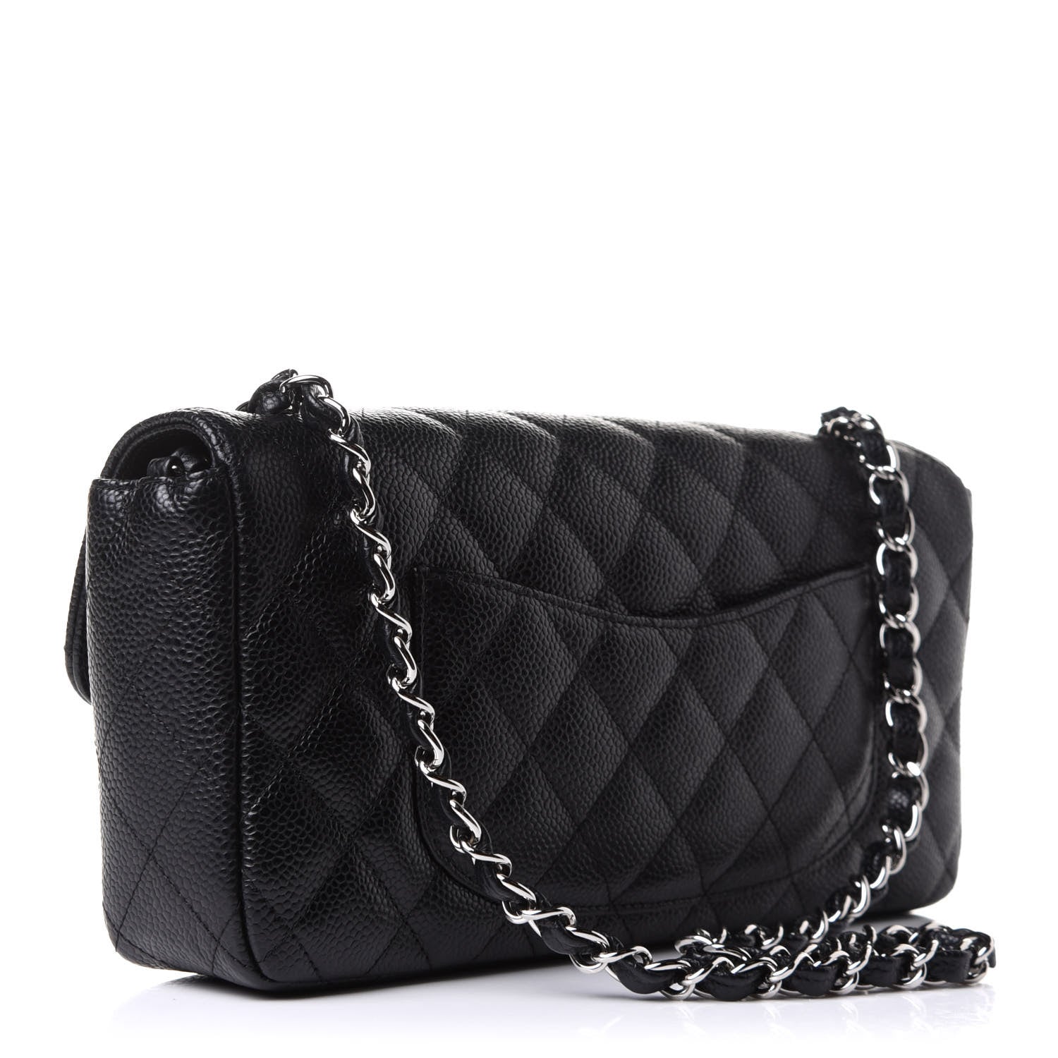 Chanel Caviar Quilted East West Flap Black 3 of 11