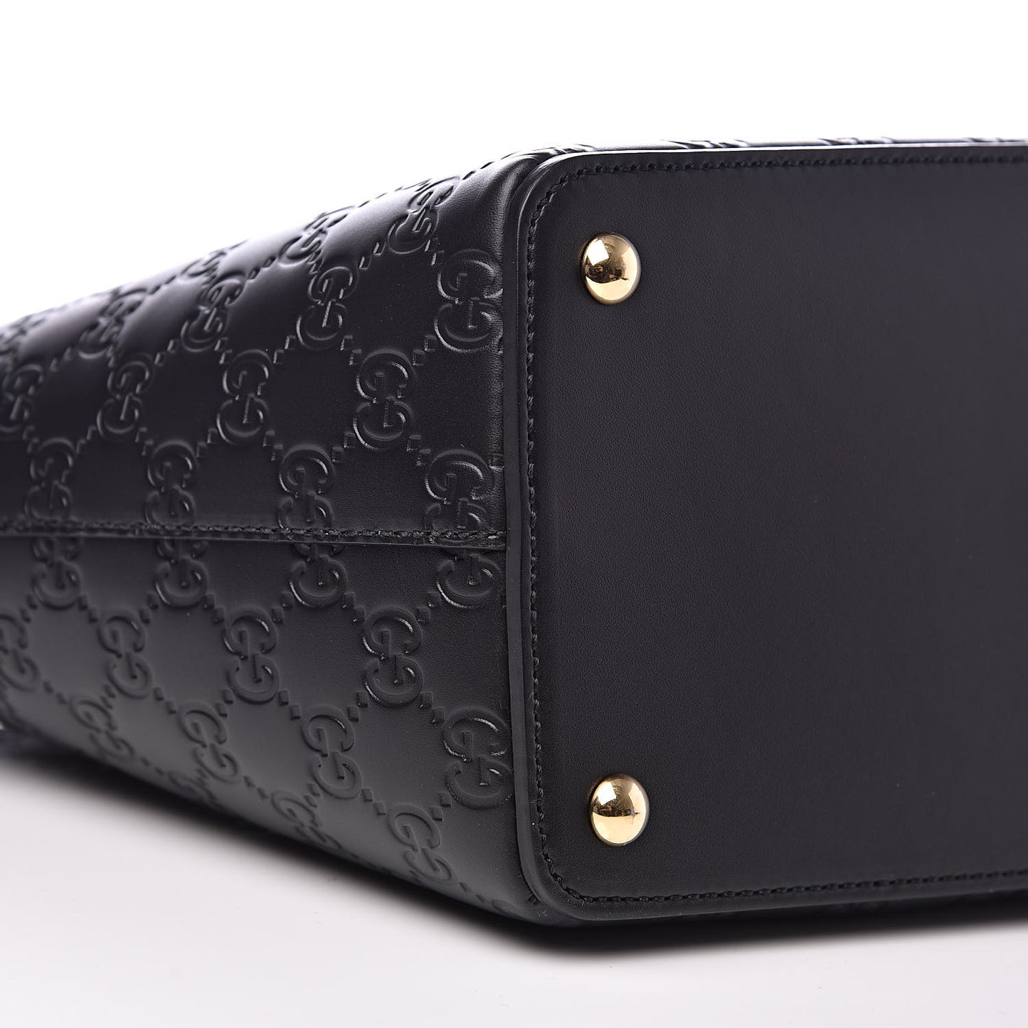 Guccissima Small Zippered Bucket Tote Black
