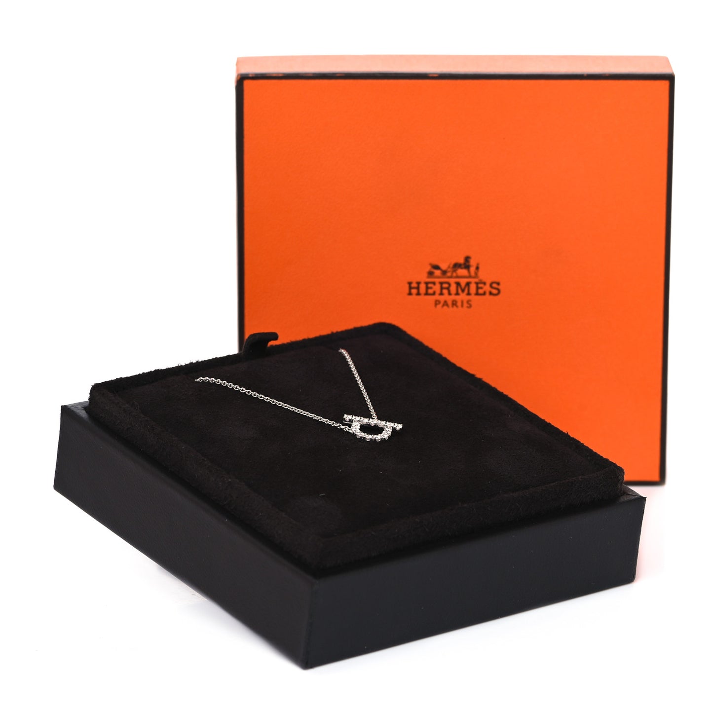 18K White Gold Diamond Finesse Pendant Necklace