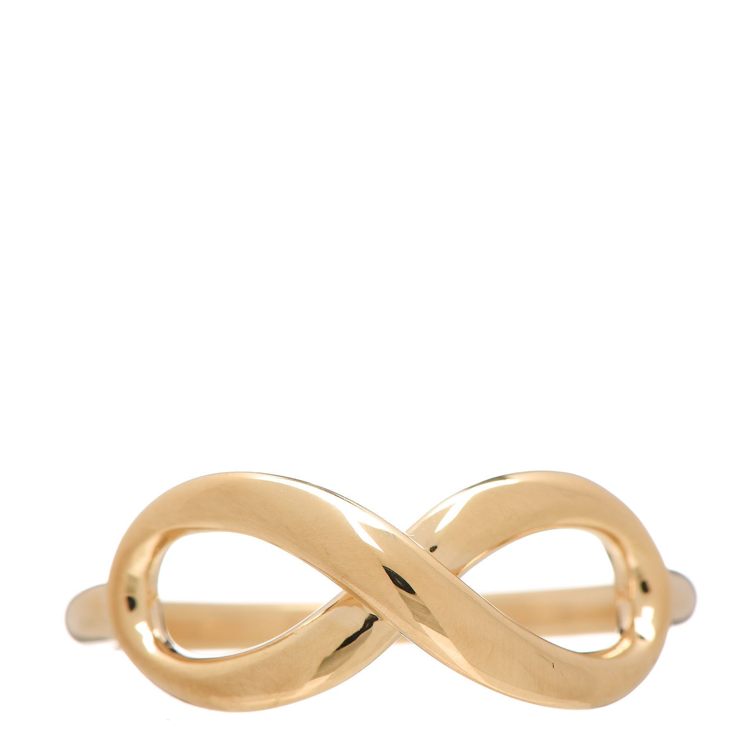 Tiffany 18K Yellow Gold Infinity Ring 54 7 1 of 5