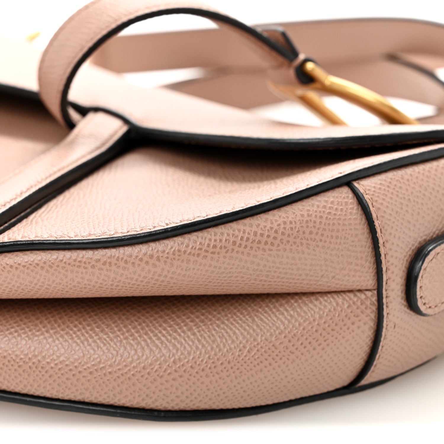 Christian Dior Grained Calfskin Saddle Bag With Strap Fard 10 of 10