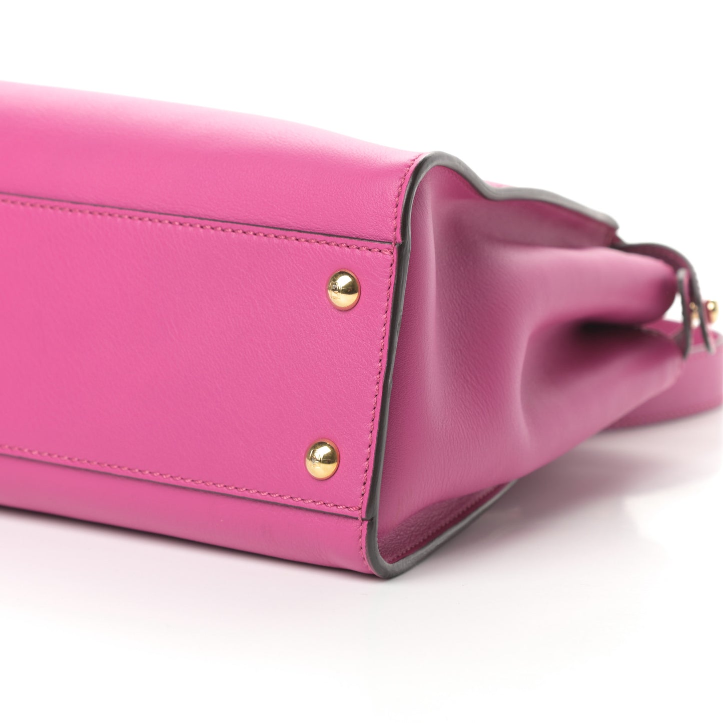 Vitello Seta Medium Peekaboo Iconic Satchel Magenta