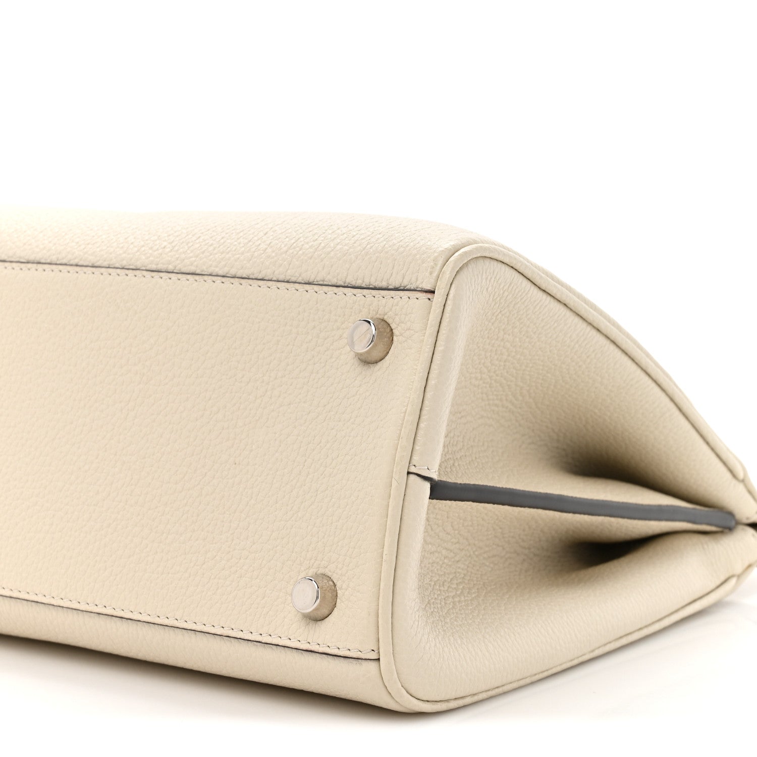 Gucci Grainy Calfskin Small Zumi Top Handle Bag Mystic White 10 of 13