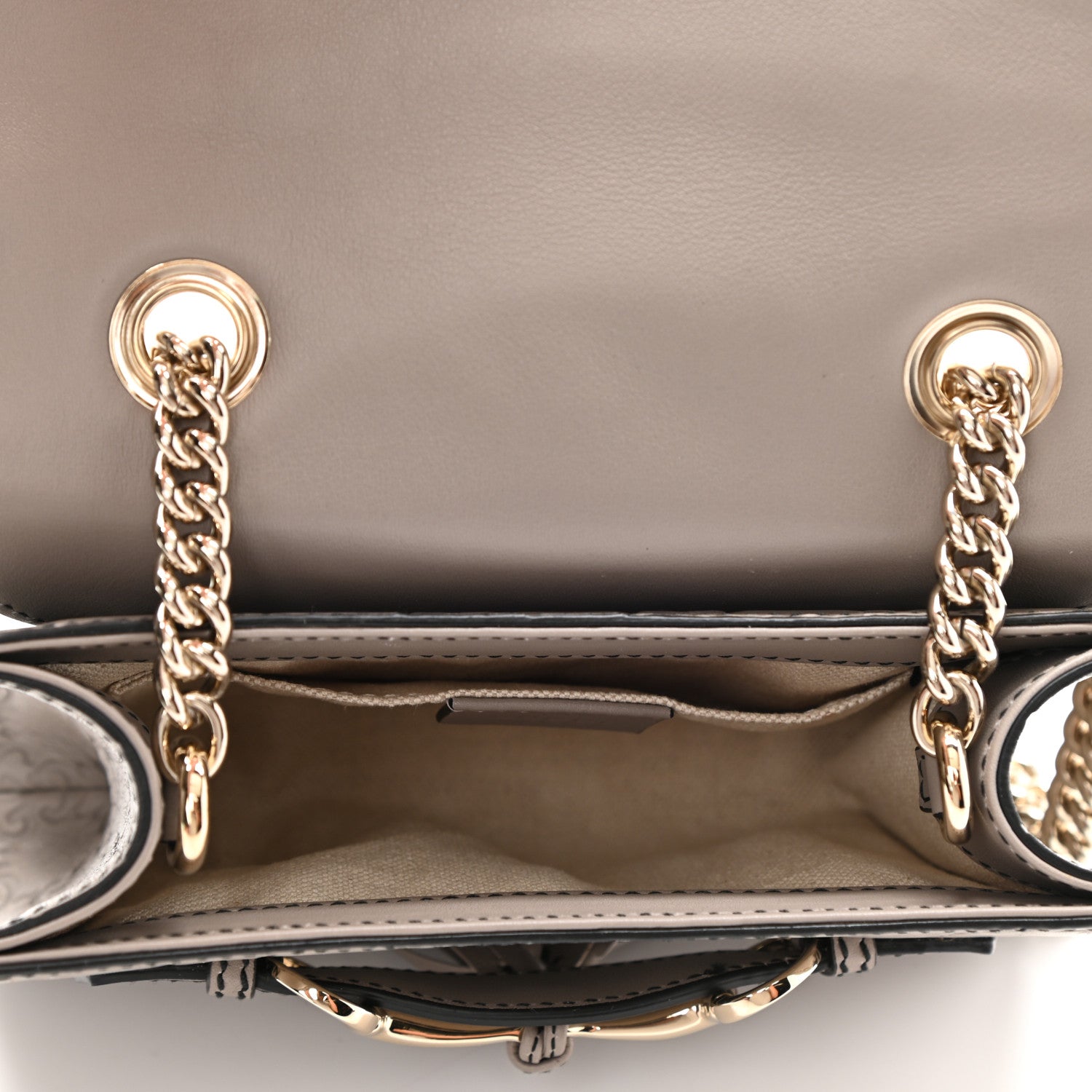 Gucci Guccissima Mini Emily Chain Shoulder Bag Storm Grey 4 of 7