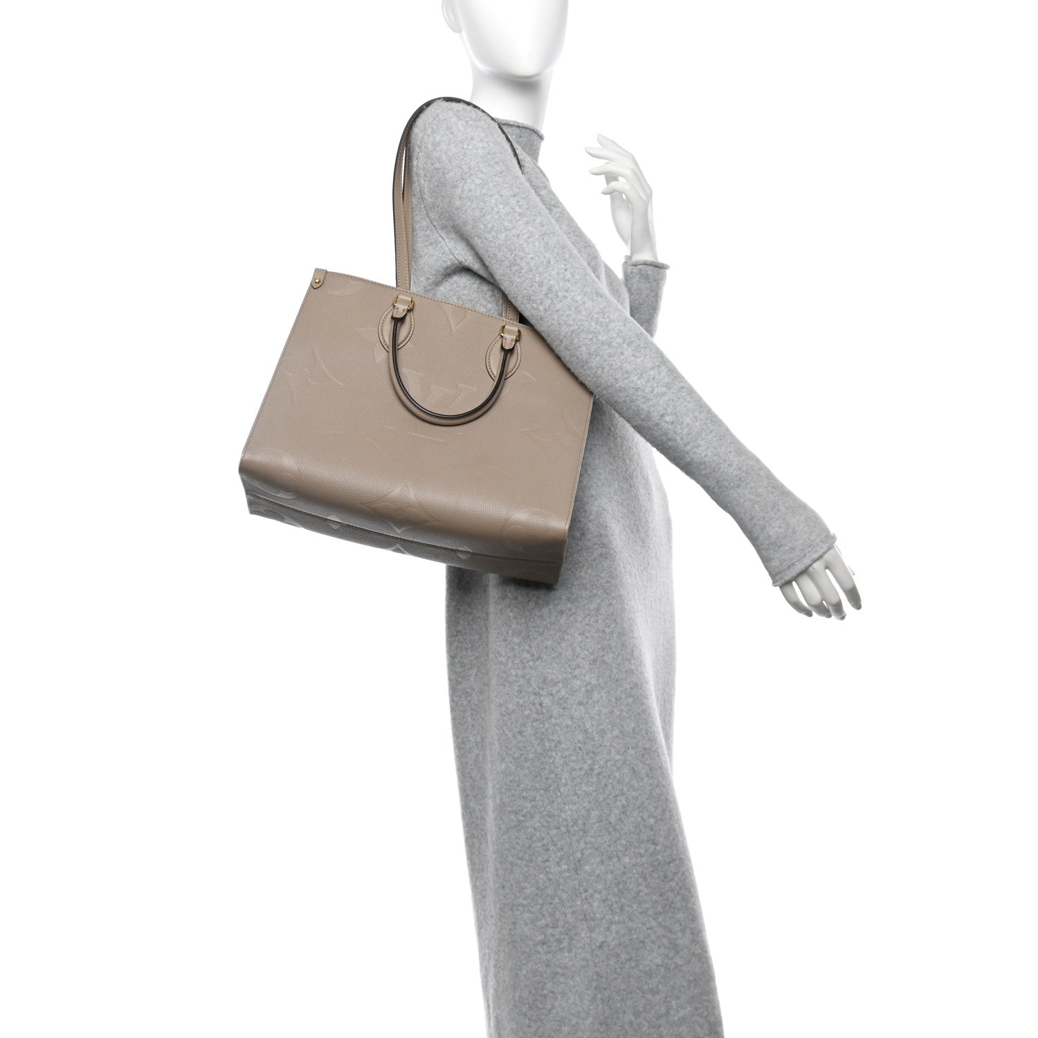 Louis Vuitton Empreinte Monogram Giant Onthego MM Tourterelle 2 of 10
