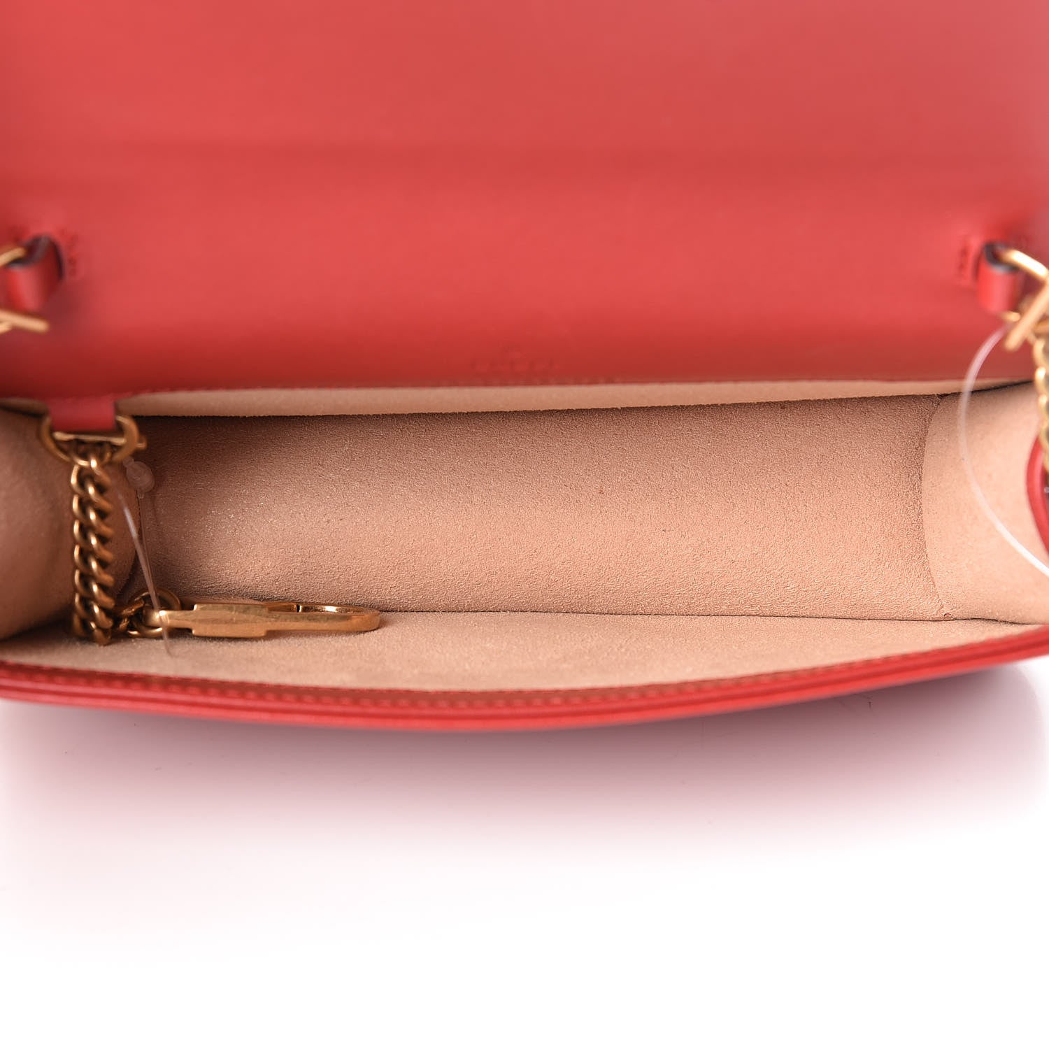 Gucci Calfskin Matelasse GG Marmont Mini Bag Hibiscus Red 7 of 11
