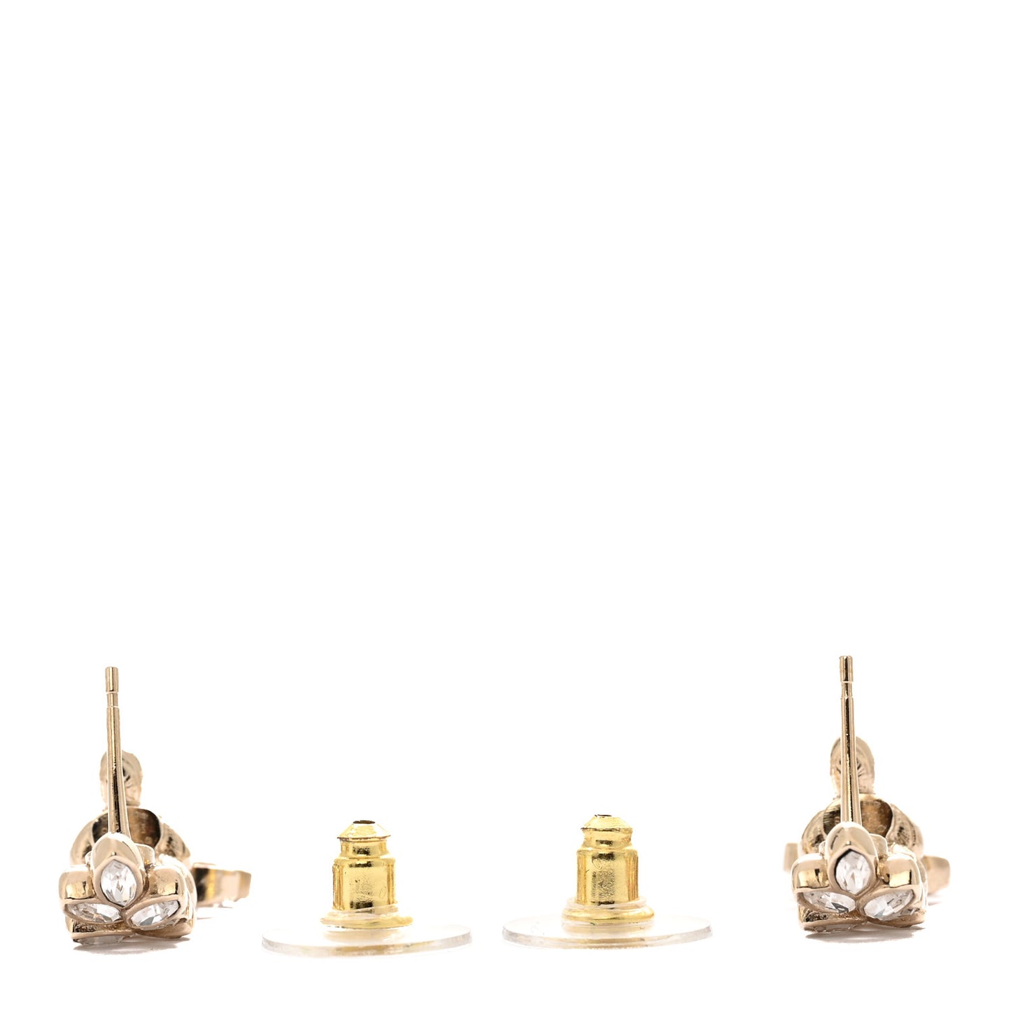Crystal Sparkling Wheat CC Long Drop Earrings Gold