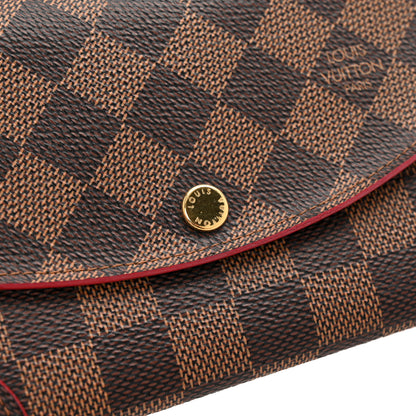 Louis Vuitton Damier Ebene Caissa Wallet Cherry 8 of 9