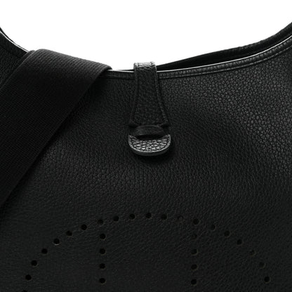 Hermes Taurillon Clemence Evelyne III PM Black 15 of 19
