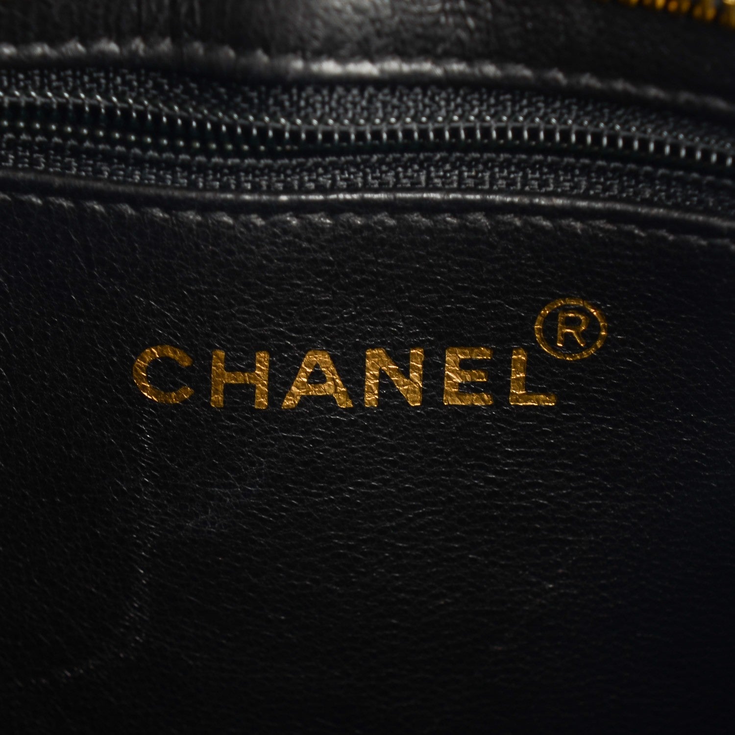 Chanel Lambskin Quilted Medallion Tote Black 6 of 8