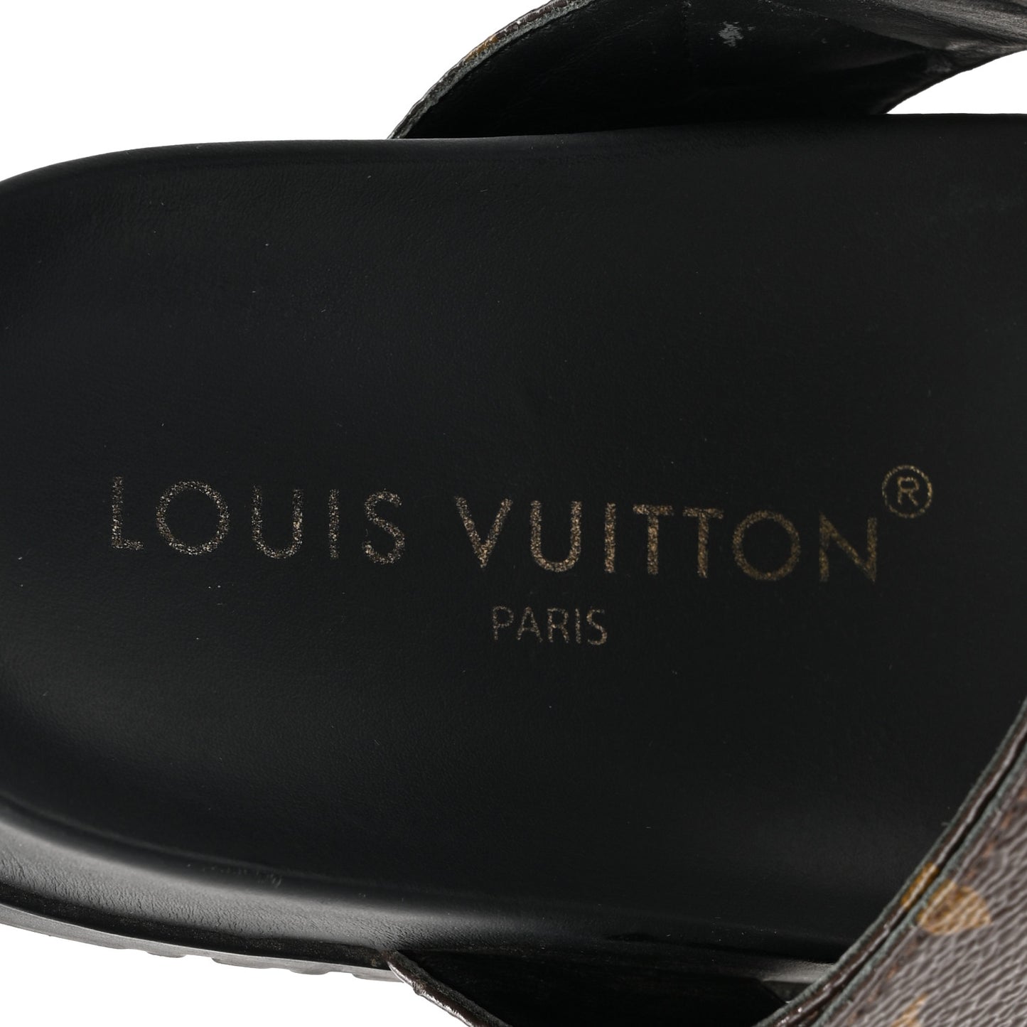 Monogram Bom Dia Mule Sandals 38 Black