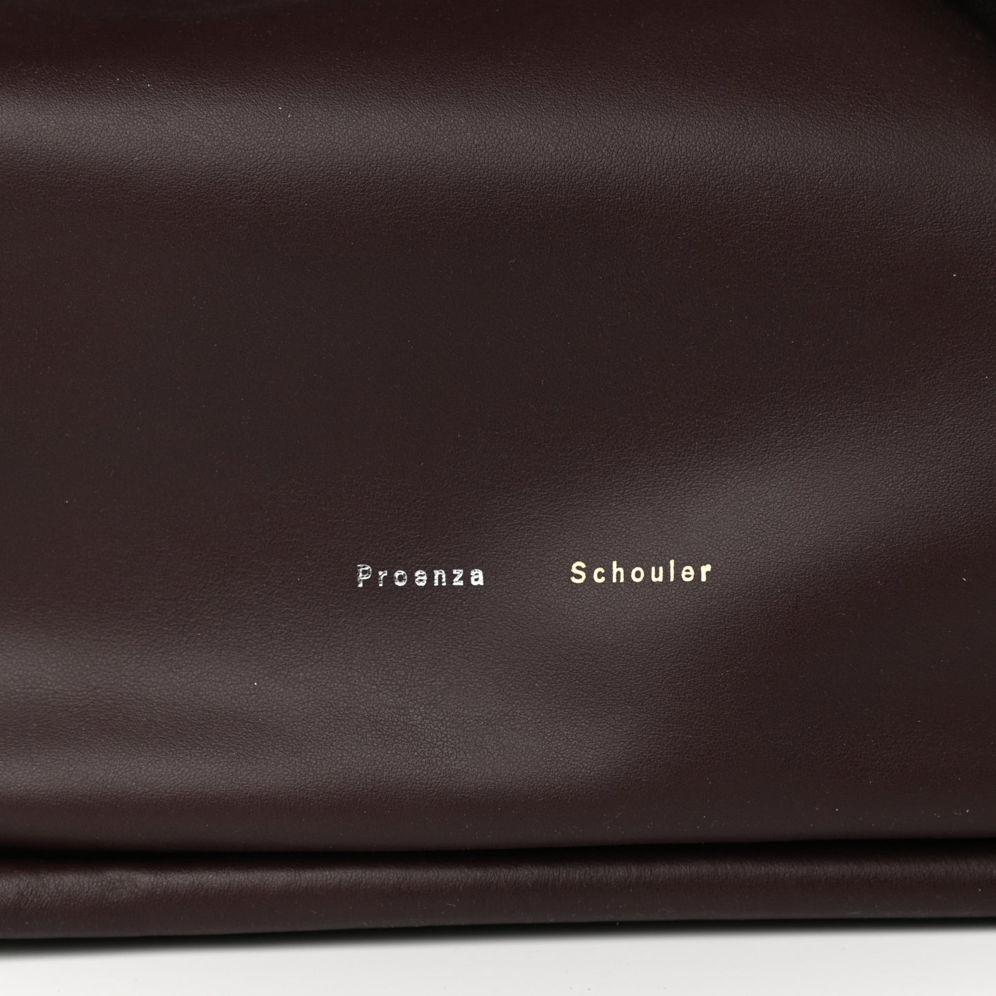 Calfskin XL Ruched Tote Chocolate Plum