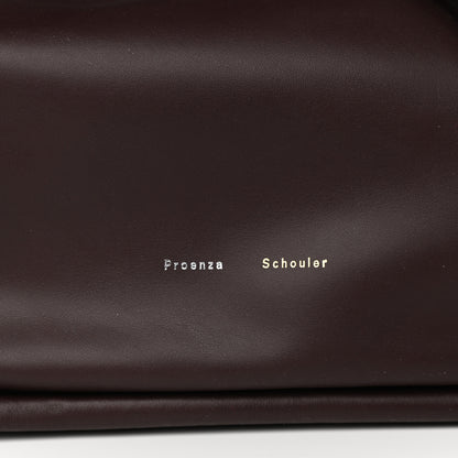 Proenza Schouler Calfskin XL Ruched Tote Chocolate Plum 7 of 11