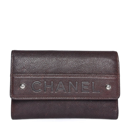 Chanel Caviar Outdoor Ligne Wallet Brown 1 of 11