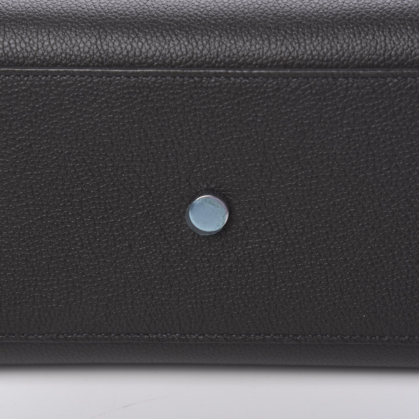 Grained Calfskin Baby Sac De Jour Coal