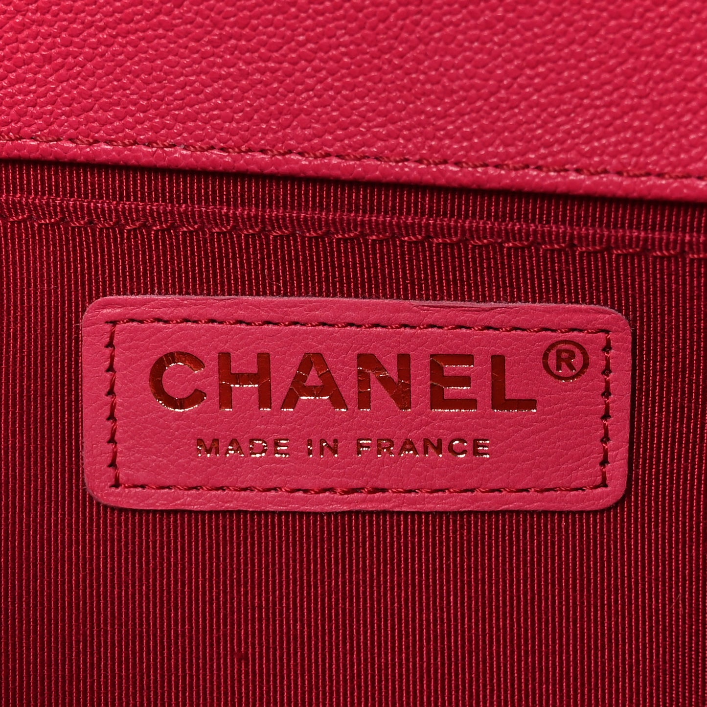 Caviar Quilted Medium Boy Flap Dark Pink