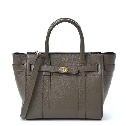 Mulberry Small Classic Grain Mini Zipped Bayswater Solid Grey 1 of 8