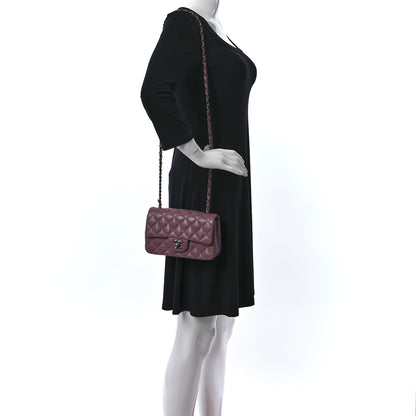 Chanel Caviar Quilted Mini Rectangular Flap Purple 2 of 10