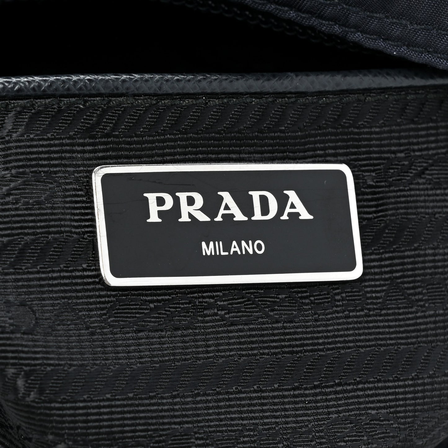 Tessuto Nylon Vela Messenger Bag Blue Black