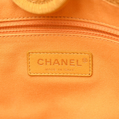 Chanel Lurex Canvas Small Deauville Tote Yellow 6 of 10