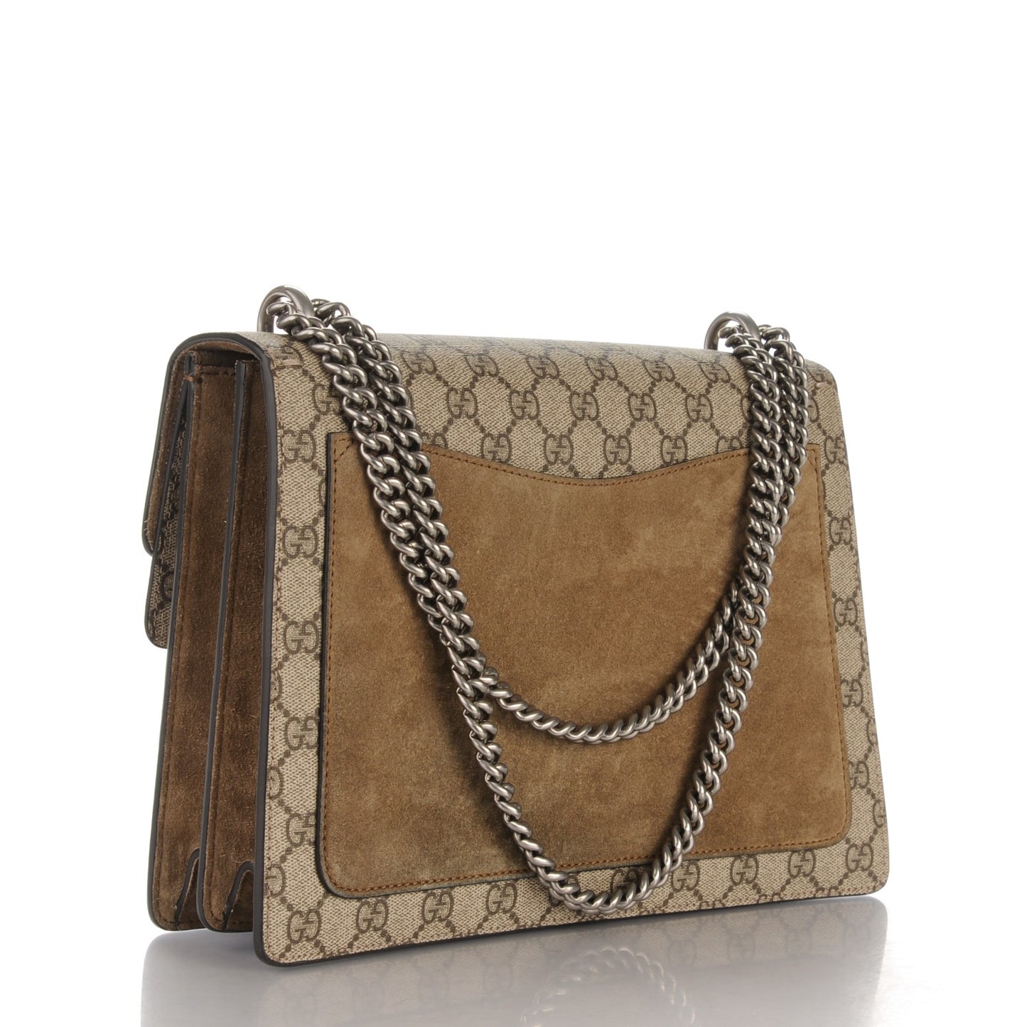 GG Supreme Monogram Medium Dionysus Shoulder Bag Taupe