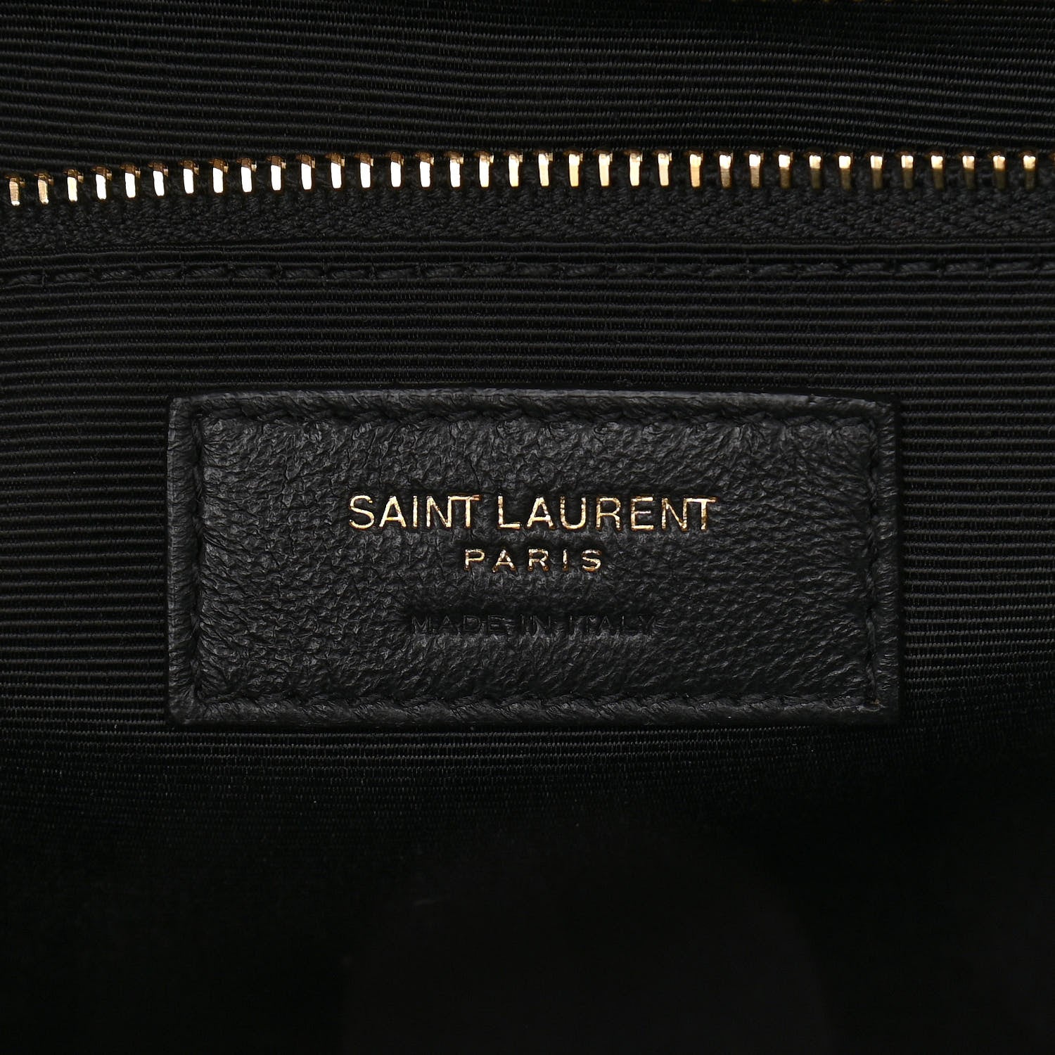 Saint Laurent Grain De Poudre Mixed Matelasse Large Triquilt Monogram Satchel Dark Beige 9 of 11