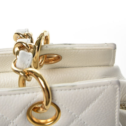 Chanel Caviar Quilted Petit Timeless Tote PTT White 12 of 14