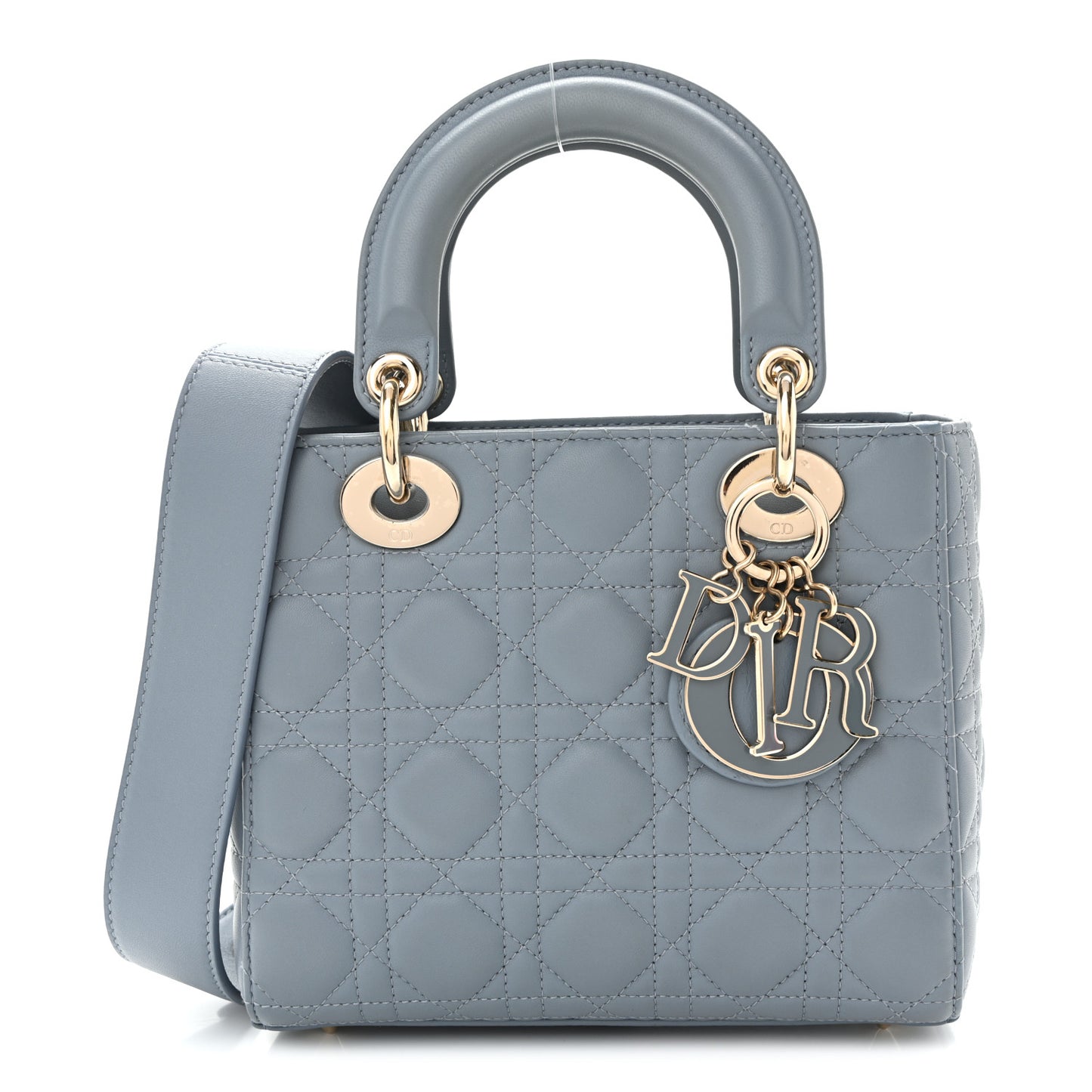 Lambskin Cannage Small My ABCDior Lady Dior Cloud Blue