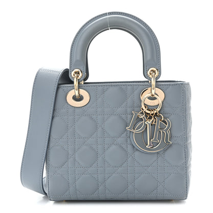 Christian Dior Lambskin Cannage Small My ABCDior Lady Dior Cloud Blue 1 of 10