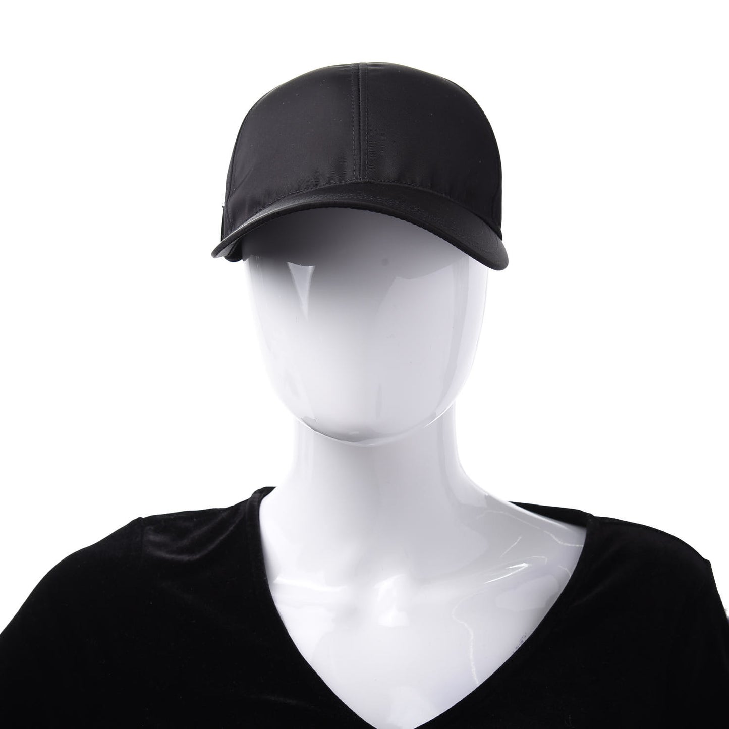 Nylon Womens Baseball Cap L Black